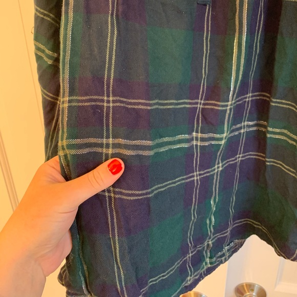 Blue and Green plaid top - Picture 5 of 6